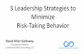 3 Leadership Strategies to Minimize Risk-Taking Behavior · The art of influence by capturing and channeling attention. Pre-Suasion: A Revolutionary Way to Influence and Persuade