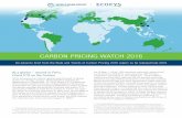 CARBON PRICING WATCH 2016 · An advance brief from the State and Trends of Carbon Pricing 2016 report, to be released late 2016 CARBON PRICING WATCH 2016 At a glance – accord in