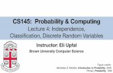 CS145: Probability & Computing - Brown Universitycs.brown.edu/courses/csci1450/lectures/lec04_discrete.pdfLECTURE 2 Review of probability models • Readings: Sections 1.3-1.4 •