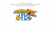 UNIVERSITY OF KENTUCKY KINESIOLOGY AND HEALTH PROMOTION ...€¦ · The practicum takes place in a setting of the student’s choice and is designed as a cooperative venture between