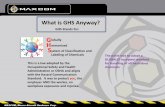 G H S ystem of Classification and Labeling of Chemicalsmaxcomonline.com/articles/MAXCOM_Presentation.pdf · GHS Stands for: What is GHS Anyway? G lobally H armonized S y stem of Classification