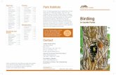 Birding - Alberta Parks · Birding in Castle Parks. Legend Residence Status S = summer breeding W = winter only Y =year-round M =migration Checklist Swans, Geese, and Ducks American