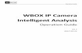 WBOX IP Camera Intelligent Analysis - wboxtech.com · Overview Issue V1.1 2017-03-21 ii Operating Environment Intelligent Analysis is currently available on Ambarella S2 only Operating