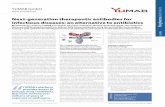 Next-generation therapeutic antibodies for …...Next-generation therapeutic antibodies for infectious diseases: an alternative to antibiotics Biotechnology company YUMAB is located