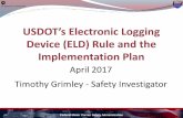 April 2017 Timothy Grimley - Safety Investigator€¦ · April 2017 Timothy Grimley - Safety Investigator Federal Motor Carrier Safety Administration. Agenda Provide an overview of