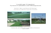 Landscape Irrigation System Evaluation and Managementcesandiego.ucanr.edu/files/219742.pdf · 2015-09-04 · Landscape Irrigation Management - An Overview. The goal of good irrigation