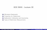 ECE 5010 - Lecture 32johnson/5010/sensing2.pdfECE 5010 - Lecture 32 1 Microwave Radiometry 2 Properties of a Radiometer ... Useful mainly for large scale phenomena: weather, climate,