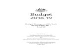 Budget Strategy and Outlook Budget Paper No. 1 2018-19 · Budget Strategy and Outlook . Budget Paper No. 1 . 2018-19 . Circulated by . The Honourable Scott Morrison MP . Treasurer