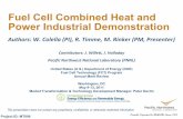 Fuel Cell Combined Heat and Power Industrial DemonstrationPast FCS performance [exp: mean time before failure (MTBF)] Financial Performance Individual FCS cost Project level finance