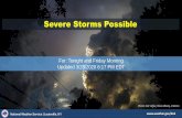 Severe Storms Possible - National Weather Service · WEATHER-READY TIP Knowing your "safe place" is the most essential preparedness activity to save your life from severe weather.
