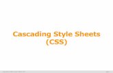 Cascading Style Sheets (CSS) - Universiti Teknologi Malaysia · What are Cascading Style Sheets? A set of formatting instructions Most of the html elements have these attributes (specified