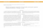 Methodological aspects of porosity and pore space ... · Methodological aspects of porosity and pore space measurements in shale rocks Introduction Porosity and pore space investigations