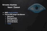 Nmap / Zenmap - zSecurity · Network Mapping HUGE security scanner. From an IP/IP range it can discover: Open ports. Running services. Operating system. Connected clients. + more