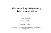 Gamma Ray Astronomy Instrumentation · 2011-11-01 · Gamma Ray Astronomy Instrumentation Neil Gehrels NASA-GSFC February 9, 2010 11th COSPAR Capacity ... CsI 4.5 39 8% 630 Large