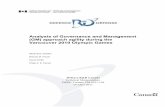 Analysis of Governance and Management (GM) approach ...Analysis of Governance and Management (GM) approach agility during the Vancouver 2010 Olympic Games Marie-Eve Jobidon Brenda