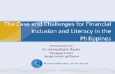 The Case and Challenges for Financial Inclusion and ... · 2007 Census, Total Population = 88,546,087 The Case for Financial Inclusion 60% 15 –64 years