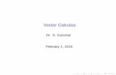 Vector Calculus - IIT Hyderabad suku/vectorcalculus2016/ ¢  Vector Calculus Dr. D. Sukumar February