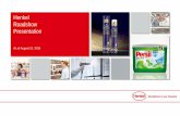 Henkel Roadshow Presentation Q2 2015 · 12/08/2015  · 4 Agenda As of August 12, 2015 Henkel Roadshow Presentation 1. 3. Financials Q2 2015 Strategy 2016 –Progress in 2014-2015