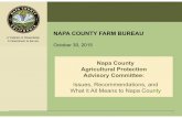 NAPA VALLEY GROWTH NAPA COUNTY FARM BUREAUsodacanyonroad.org/docs/Farm_Bureau_Presentation2015.pdfNAPA VALLEY GROWTH NAPA COUNTY FARM BUREAU October 30, 2015 Napa County Agricultural