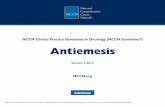 NCCN Clinical Practice Guidelines in Oncology (NCCN Guidelines … · 2018-01-08 · oral combination of netupitant and palonosetron, for prevention of chemotherapy-induced nausea