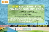Organised By INTERNATIONAL 4th EQ Cleantech Finance Summit ... · VP – Business Development Amplus Solar Abhilakh Singh GM IREDA Rajaram Pai Business Leader DuPont *Utsav Baijal