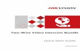 Two-Wire Video Intercom Bundle - Hikvision · This manual is applicable to the two-wire video intercom bundle. This bundle includes 1 indoor station (DS-KH8340-TCE2), 1 villa door