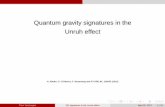 QG signatures in the Unruh effectcqc/Slides/... · Quantum gravity signatures in the Unruh effect N. Alkofer, G. D’Odorico, F. Saueressig and FV PRD 94, 104055 (2016) Fleur Versteegen