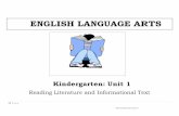 ENGLISH LANGUAGE ARTS Grades K-8 with... · ENGLISH LANGUAGE ARTS Kindergarten: Unit 1 Reading Literature and Informational Text 1!|!P!a!g!e!. Board Approved 8/20/18