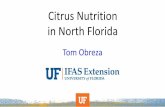 Citrus Nutrition in North Florida - nwdistrict.ifas.ufl.edunwdistrict.ifas.ufl.edu/phag/files/2018/03/Citrus... · 2018-03-02 · Factor Commercial FL citrus industry North Florida