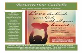 Resurrection Catholic · 2019-07-11 · favor por él y colaboren con él para que sigan creciendo en la unión y santidad dando testimonio que Monseñor Miguel y uste-des son los