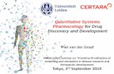 Quantitative Systems Pharmacology for Drug …Quantitative Systems Pharmacology for Drug Discovery and Development Piet van der Graaf PMDA public seminar on “Frontline 0f utilization