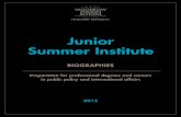 Junior Summer Institutewws.princeton.edu/sites/default/files/content/JSI... · 2015-09-03 · She recently completed a Political Affairs Internship with the Borgen Project, ... Ashby