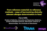 From reference materials to reference methods ways of ...allergenbureau.net/wp-content/uploads/2019/05/...Clare Mills, Chiara Nitride, Rosa Pilloli, Christof van Pouke, Marc de Loose,