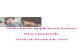 SUSI Online Application System Applicants 2019/20 Academic ... · Online Student Grant Application System. Applications for Student Grant funding are made through the Online Student