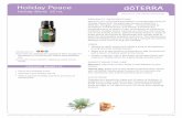 Holiday Blend 15 mL - doTERRA Essential Oilsdoterraeveryday.sg/wp-content/uploads/2018/10/Holiday...blend of Holiday Peace will help bring a tranquil and serene feeling to your home