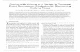 Coping with Volume and Variety in Temporal Event Sequences: … · 2017-11-09 · Event Sequences: Strategies for Sharpening Analytic Focus Fan Du, Ben Shneiderman, Catherine Plaisant,