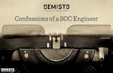 Confessions of a SOC Engineer - go. Webinar] Confessions...آ  Life Before SOAR - Confessions ... Lock