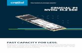 Crucial P1 NVMe M.2 SSD Product Flyer (EN)Whether you are trying to get in the game faster or store all your precious memories, the Crucial® P1 SSD delivers. Capacities start at 500GB