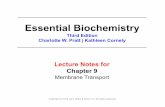 Essential Biochemistry · 2016-03-09 · KEY CONCEPTS: Section 9-1 • During a nerve impulse, ion movements alter membrane potential, producing an action potential that travels along