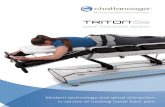 Spinal Distraction System · Spinal Distraction System Modern technology and spinal distraction ... therapists, and patients with back pain, Chattanooga introduces its next generation