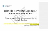 BOARD GOVERNANCE SELF ASSESSMENT TOOL Governance... · 2018-04-04 · BOARD GOVERNANCE SELF ASSESSMENT TOOL For use by DHSSPS Sponsored Arms Length Bodies Submission by South Eastern