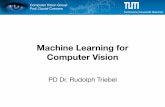 Machine Learning for Computer VisionComputer Vision Group Machine Learning for Computer Vision Typical Problems in Computer Vision Image Segmentation Object Classiﬁcation 11 True