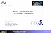 Pro-am Photometry Projects with Robotic …urania.be/system/files/bestanden/Volkssterrenwacht Urania...Pro-am Photometry Projects with Robotic Observatories 1. Gravitational microlensing