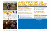 ADVERTISE IN WVU MAGAZINE · 2019-10-16 · AD INFORMATION. ADVERTISING RATES (Color) Outside Back Cover I. nside Front/Back Cover Full Page. 1/2 Page 1/4 Page. 1/8 Page. Discount