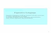 Figurative Language - Mr. LeDoux's Class · Figurative language includes special forms that writers use to help readers make a strong connection to their words. A metaphor is one