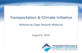 Transportation & Climate Initiative Market-Based …...The “Reference Case” • The TCI analysis process begins with a Reference Case, which estimates emissions, fuel use, and