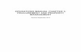 OPERATIONS MANUAL CHAPTER 3: PROCUREMENT AND …...operations manual chapter 3: procurement and property management . revised september 2019