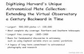 Digitizing Harvard's Unique Astronomical Plate Collection ...tdc-Basis for fundamental discoveries in astronomy, such as using Cepheid variable stars as cosmic yardsticks A legacy