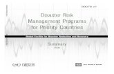 Disaster Risk Management Programs - World disaster risk ManaGeMent ProGraMs For Priority Countries