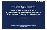 2017 Report on the Funding of Defined Benefit Pension ... · funding measure for DB pension plans by granting an additional year of deferral on the start of any new solvency deficiencies